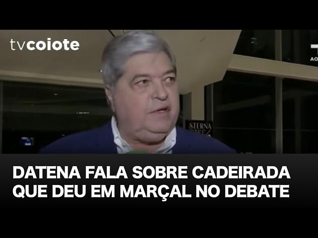 Datena fala sobre cadeirada que deu em Pablo Marçal no debate