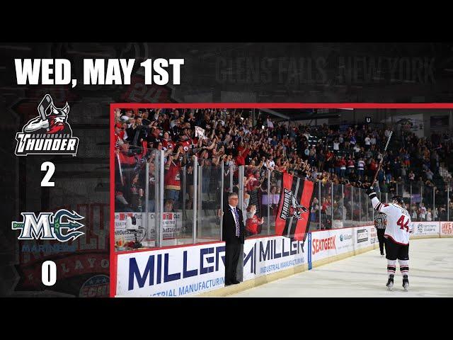 Highlights 5/1/24 Maine Mariners 0 - Adirondack Thunder 2