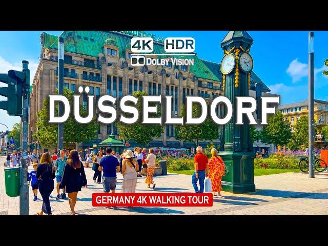 Düsseldorf | Germany Walking Tour in 4K 60fps HDR