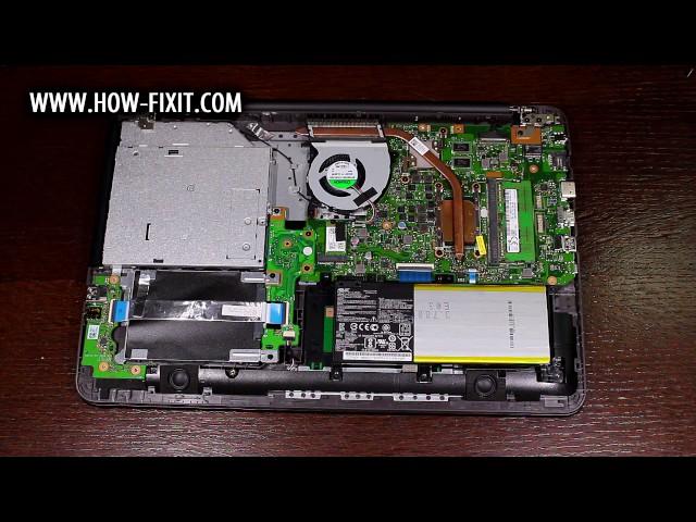 How to Wi-Fi card replacement on Asus X556 laptop