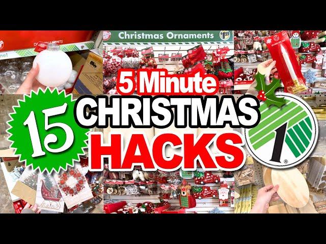 Holiday Magic in Minutes! 15 Dollar Tree Christmas HACKS & DIYs!