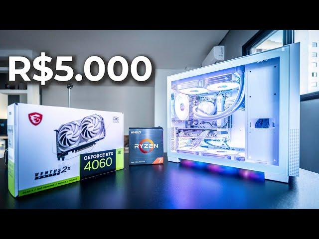 (POV) Montando um PC Gamer inteiro BRANCO de 5000 Reais !!!