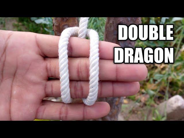 How to tie you a double dragon knot|premium knots|@WhyKnot