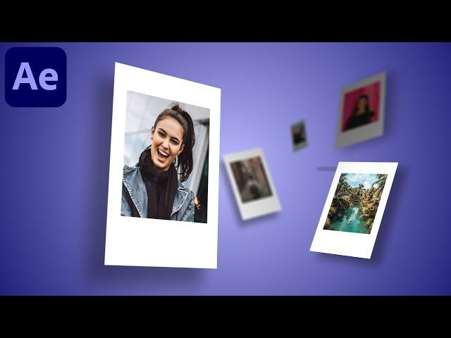 Camera Fly Trough Picture Animation in After Effects - After Effects Tutorial | Text Reveal