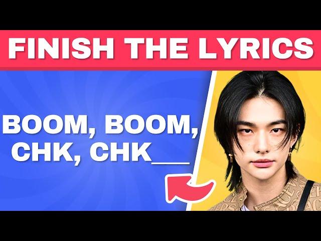 FINISH THE LYRICS KPOP SONGS | MUSIC QUIZ 2024