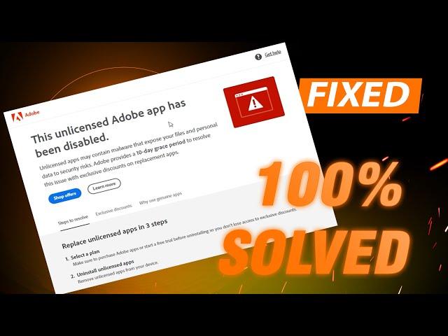 This Unlicensed Adobe App Has Been Disabled  SOLVED Photoshop, illustrator & Lightroom