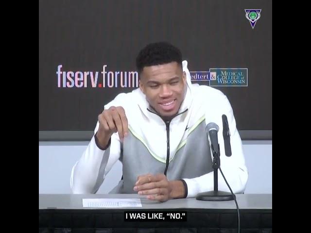 Giannis Talks About Dunking Oreos In Milk  #shorts #nba #giannisantetokoumnpo #trending