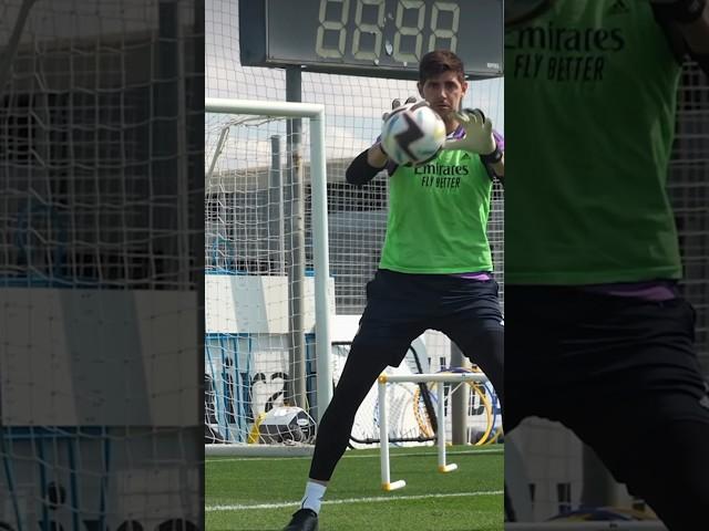 Thibaut Courtois Real Madrid Goalkeeper Training 