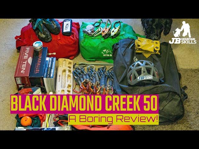 Black Diamond Creek 50, The Ultimate Climbing / Cragging Pack? A Boring Review on a wet day!