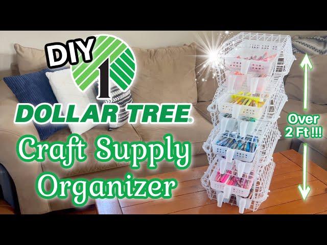 *OVER 2 FT TALL* Craft Supply Organizer!!! | NEW FIND | Dollar Tree DIY!!!