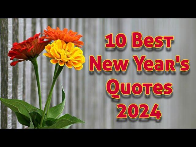 10 Best New Year's Quotes 2024 || new year quotes || best wishes new year || Quotes for new year ||