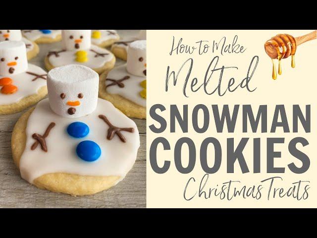 How to make Melted Snowman Cookies! Recipe #Shorts