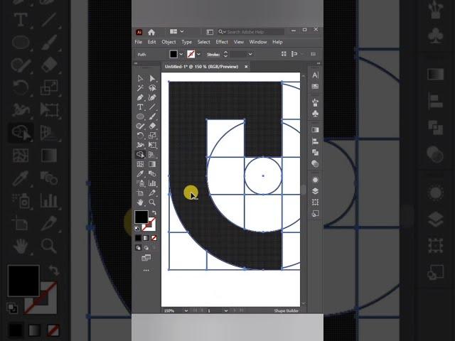 Make a Minimalist logo Design in illustrator #shorts #illustrator