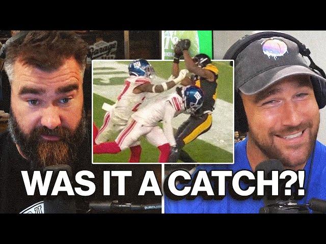 “I didn’t even know the rule” - Jason and Travis react to George Pickens' controversial non-catch