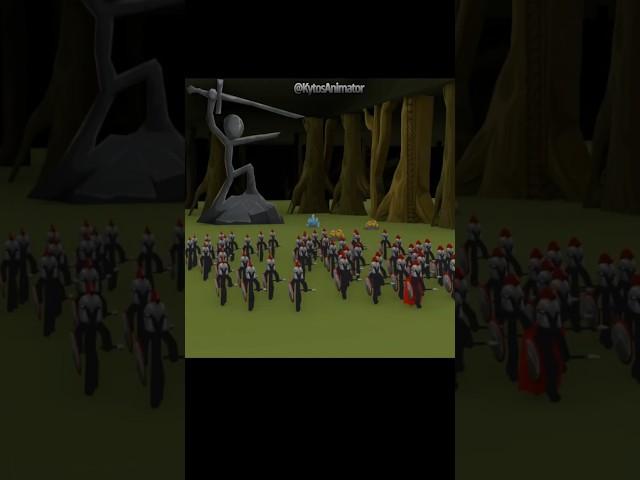 First contact with Archis - 3D Stick War Animation #shorts