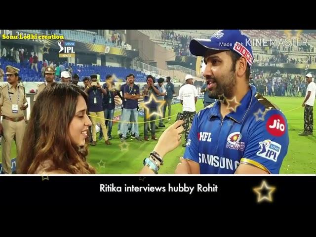 Rohit Sharma and Ritika has interview mastii after won the IPL title..।। create Sonu Lodhi।