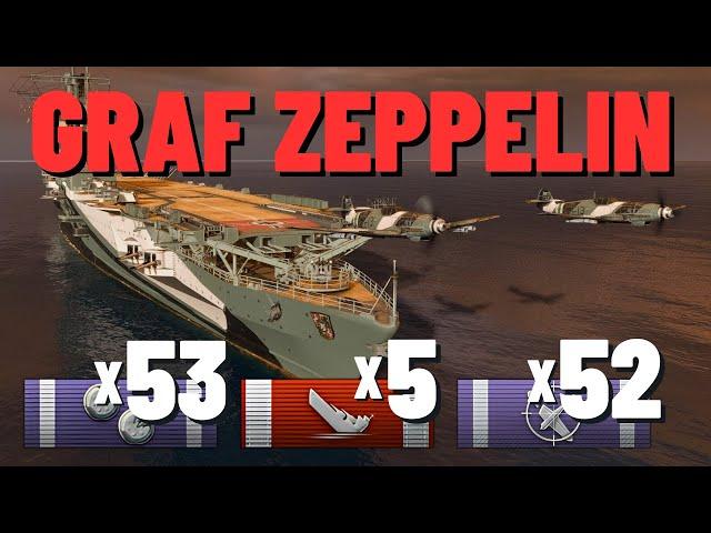 Graf Zeppelin: Two CVs Destroyed, Parseval Taken Out with Secondaries!