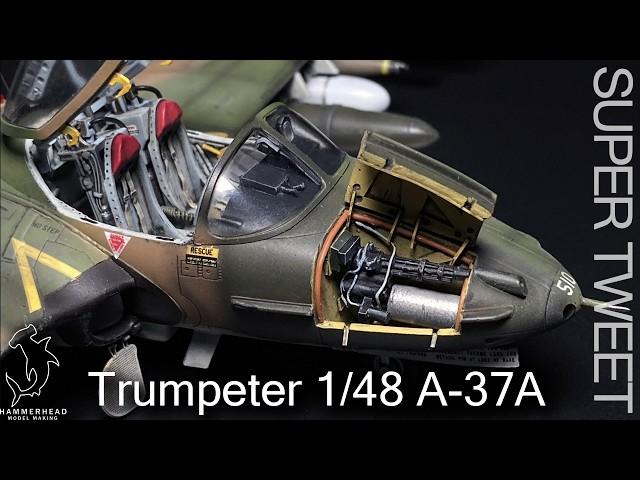 Trumpeter 1/48 A-37A Dragonfly | Full Build Video