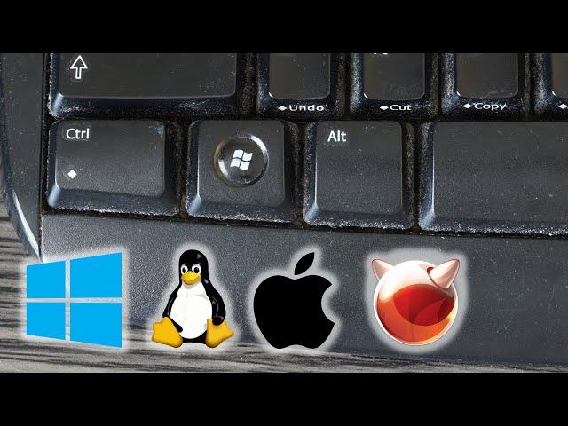 What happens if you press the Windows Key in different OSes?