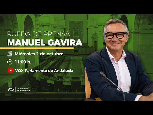  Directo | Rueda de prensa de Manuel Gavira