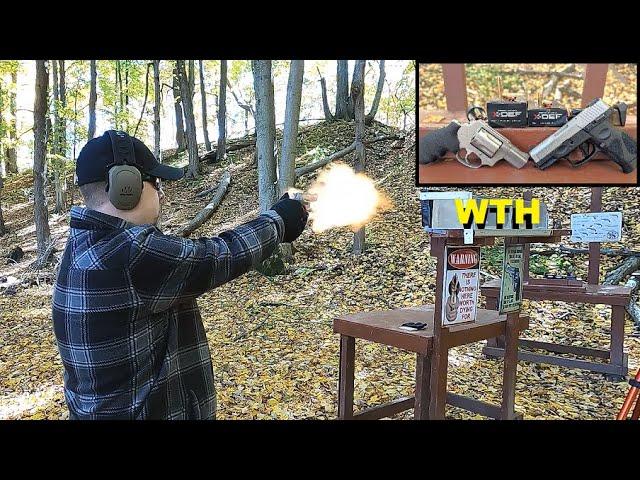 Short Barrel Defense - Don't use Cheap Ammo - Freedom Munitions X-DEF 9mm VS .357 Magnum