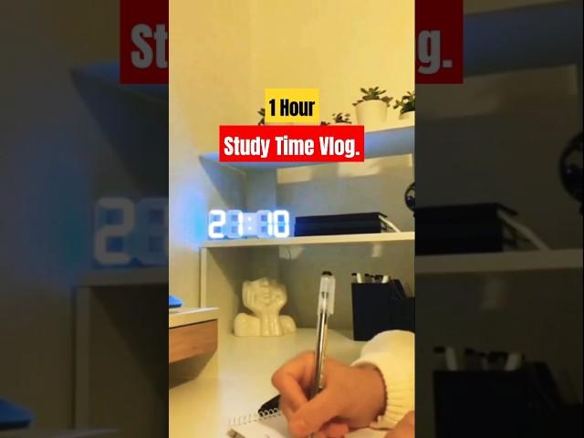 study Vlog with me 1 hour [ 10-11 ] This is study related video. With music + timer. #study #shorts