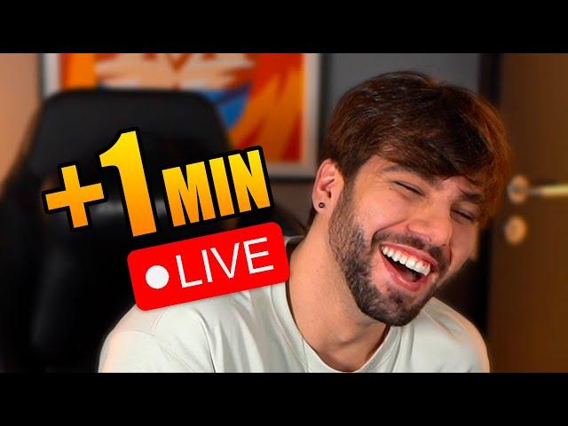 Se eu rir = Aumenta +1 minuto da live