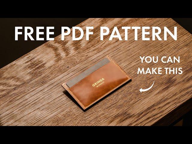 Leather Cardholder - Shell Cordovan (Free PDF Pattern)