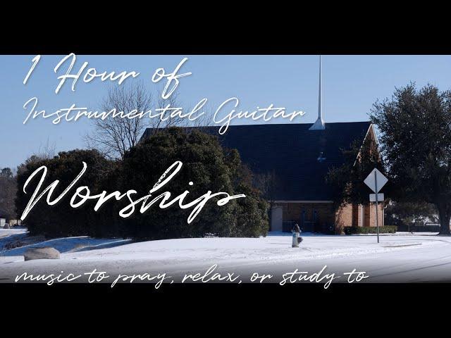 1 HOUR Calm Relaxing Snowy Day Instrumental Guitar Worship For Prayer or Study