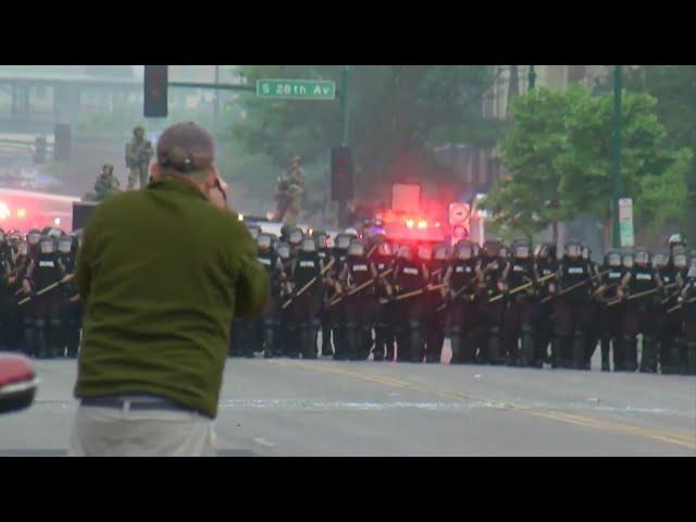 George Floyd Riots In Minneapolis Leads To Burned Police Precinct