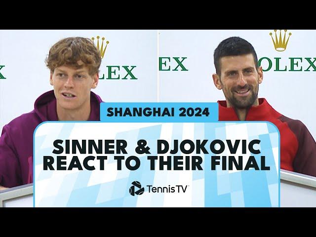 Jannik Sinner & Novak Djokovic Discuss Their Shanghai Final Meeting And Year-End Plans ️