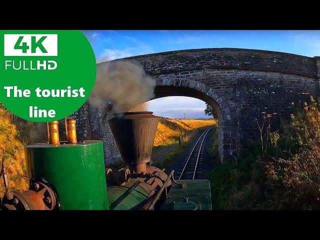 Full Journey On A Wood Fired Locomotive At South Tynedale Railway In Autumn [4k UHD]