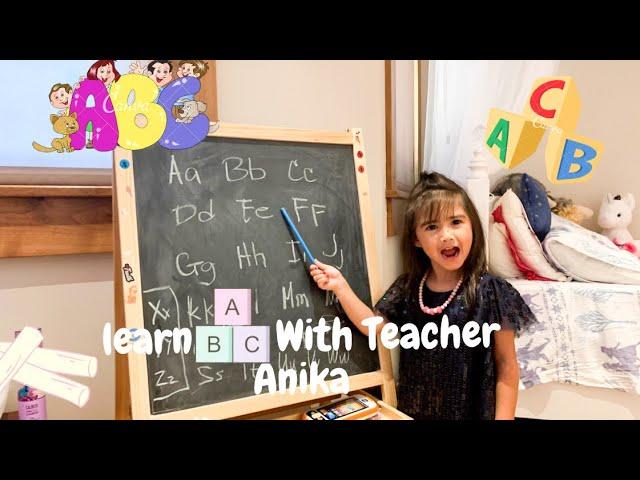 Pretend School with Teacher Anika