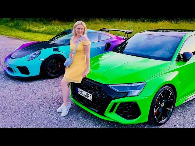 Mit meinem Audi RS3 & Sophia Calate + Porsche GT3 RS am Sportwagentreffen Velden Wörthersee