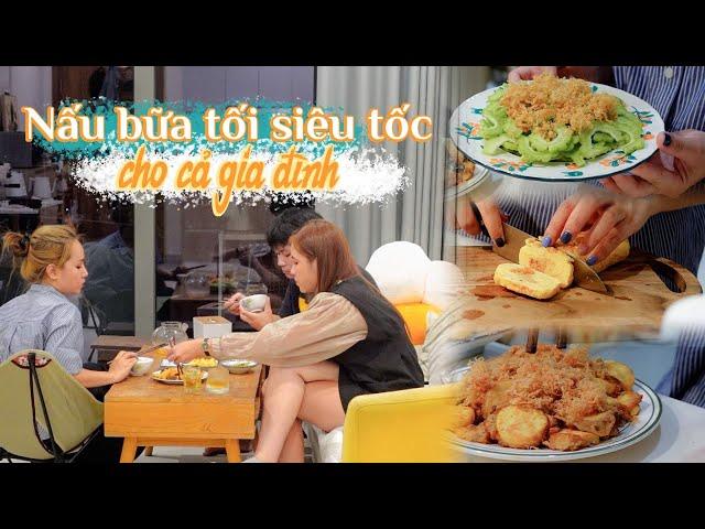 Cơm tối nhanh gọn đón khách thăm nhà Châu Giang nè!