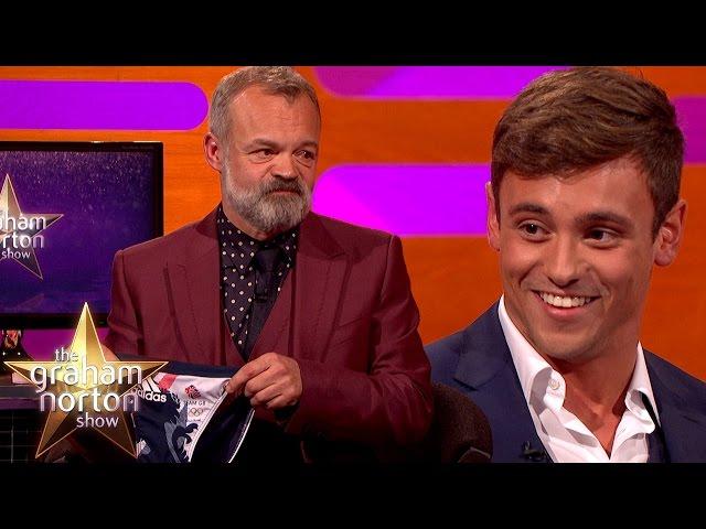 Tom Daley Discusses Danger of Dislodging From His Tiny Speedos - The Graham Norton Show