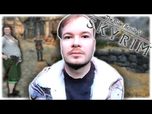 Playing with Myself on Stream (in Skyrim)