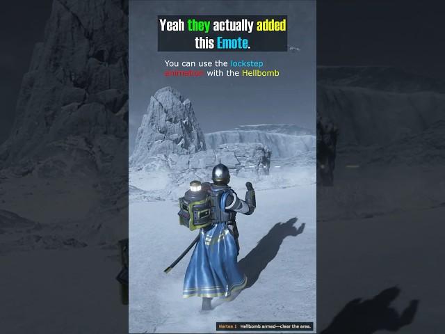 Yes new emote actually can do this - Helldivers 2