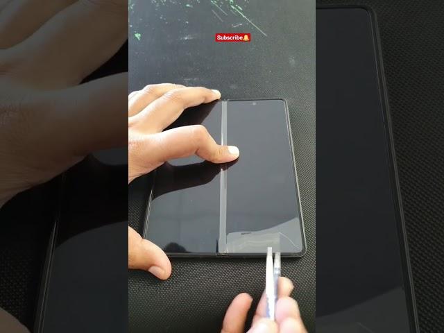 Z fold 3 Removing old Screen protector#youtubeshorts #shorts