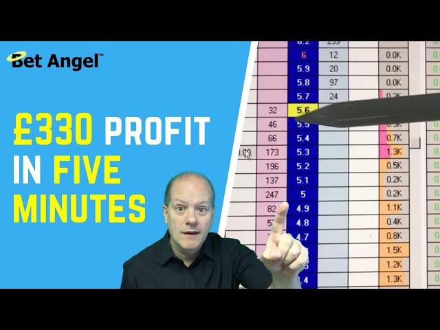 Betfair trading | Horse racing pre-off trade nets £330 in five minutes