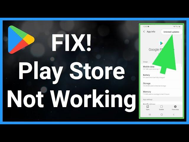 Google Play Store Not Working