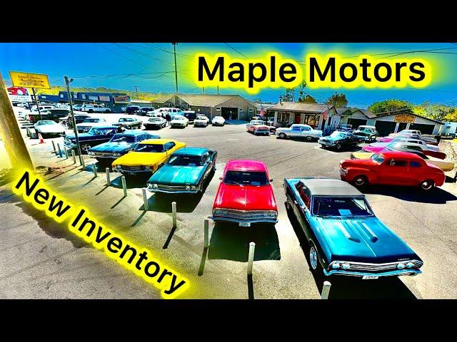 Classic American Muscle Cars Maple Motors Update For Sale 10/14/24 Hot Rods USA Rides Oldschool