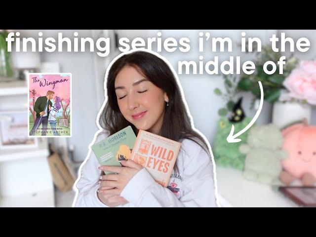 finishing series I'm in the middle of spoiler free reading vlog