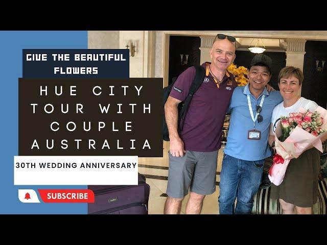 Hue Citadel with Australian on 30th Wedding Aniversary Day |Lucky Tour Guide