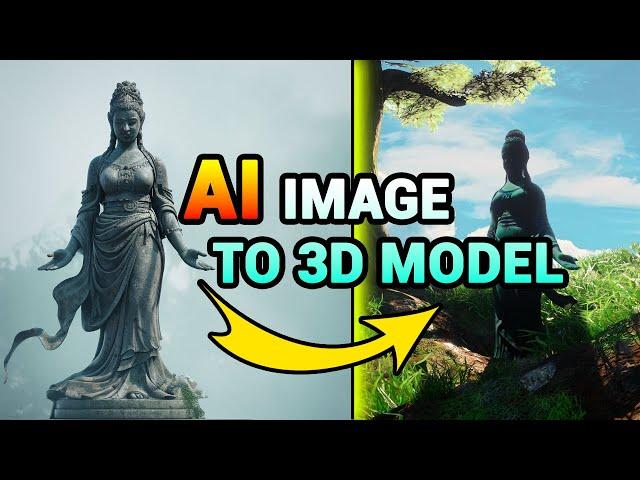 Turn your AI images to simple 3D models in seconds | Tutorial UE5