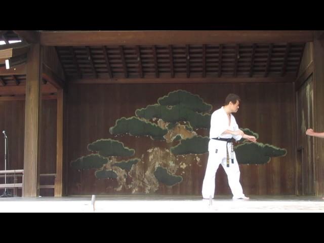 国際FSA拳真館空手 ”靖国神社奉納演武” 羽山威行館長 五人掛け演武