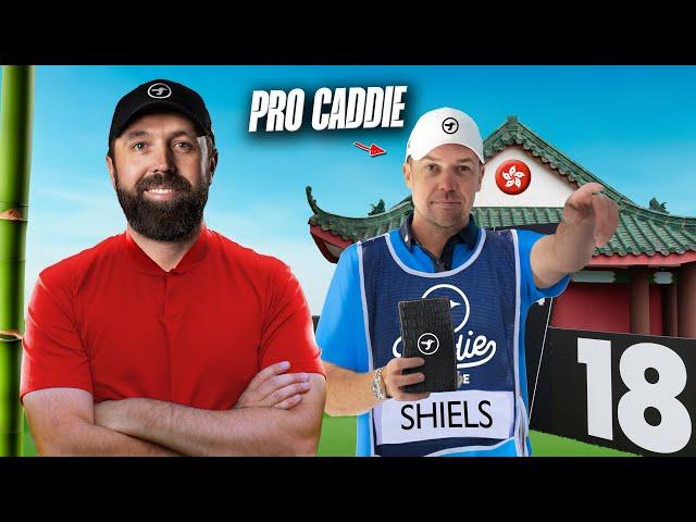 Playing golf using a PROFESSIONAL CADDIE!