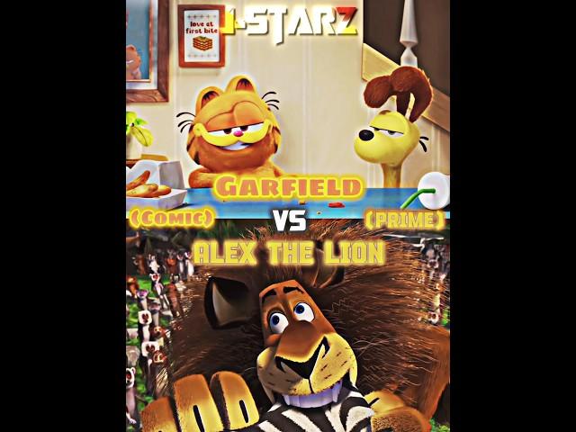 Alex The Lion Vs Garfield #meme #dreamworks #nickelodeon #madagascar #vs #garfield #edit #shorts