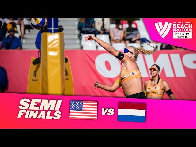 Nuss/Kloth vs. Stam/Schoon - Semi Final Highlights | Espinho 2024 #BeachProTour