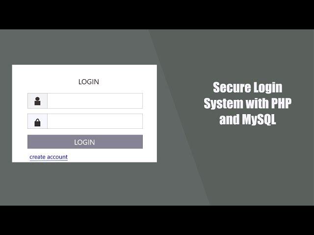 Complete Login System in PHP and MySQL